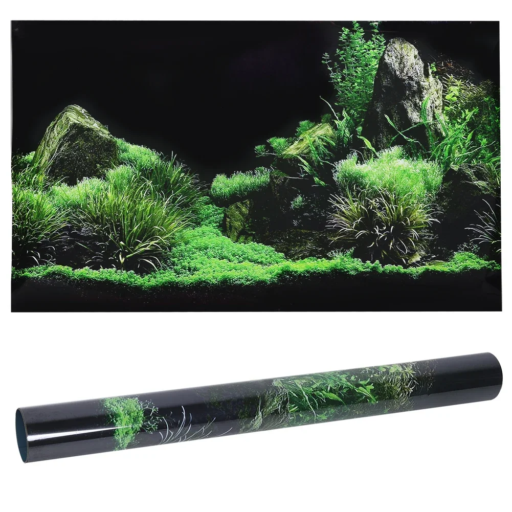 Aquarium Planted Background - Akvaryum 3d Sticker Poster için arka