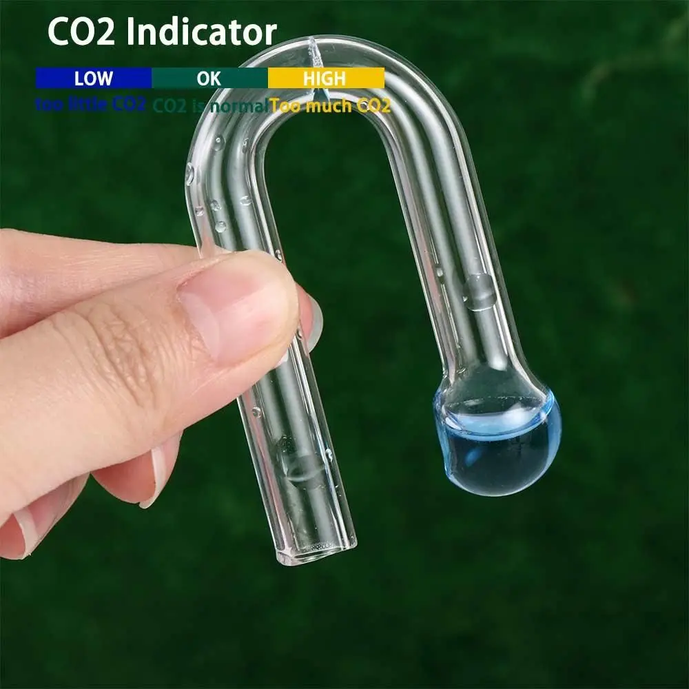 Glass Co2 Drop Checker - Su Bitkileri İçin Konsantrasyon Akvaryumu CO2