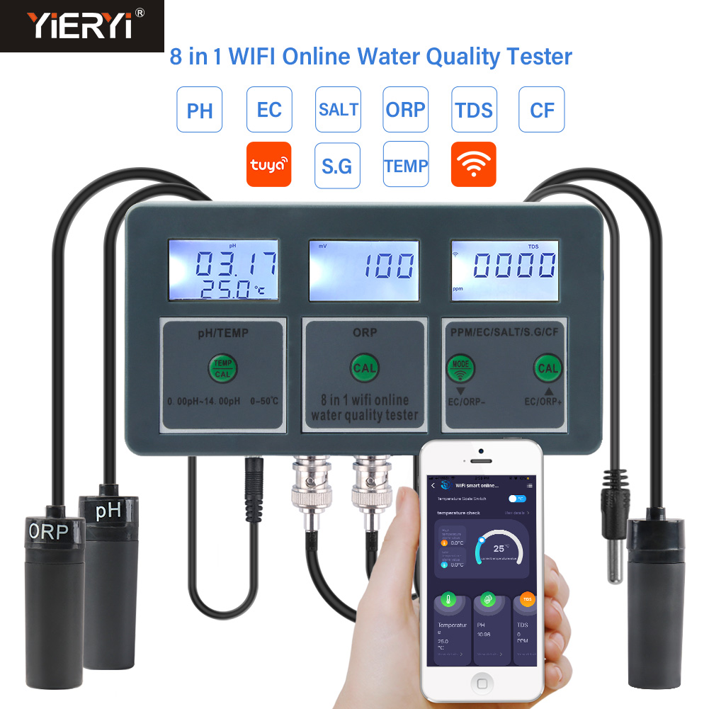 Planted Aquarium Test Kit - WiFi Tuya akıllı PH ölçer veri