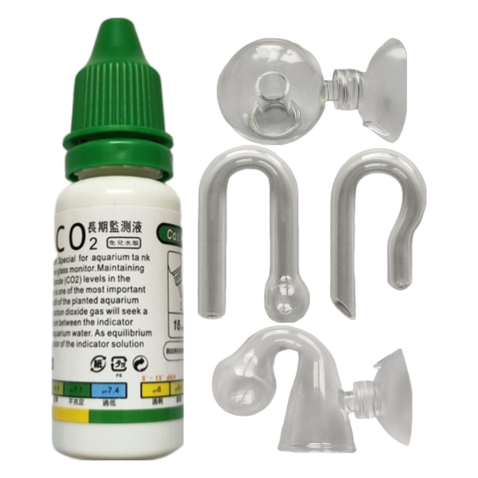Glass Co2 Drop Checker - Akvaryum CO2 Gösterge Solüsyonu Monitörü Balık