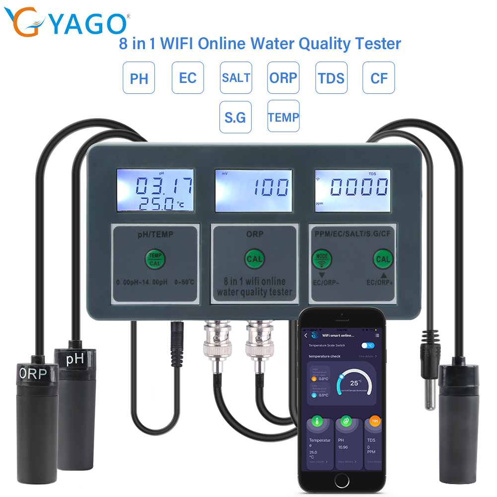 Planted Aquarium Test Kit - YAGO 8 in 1 WiFi Akvaryum