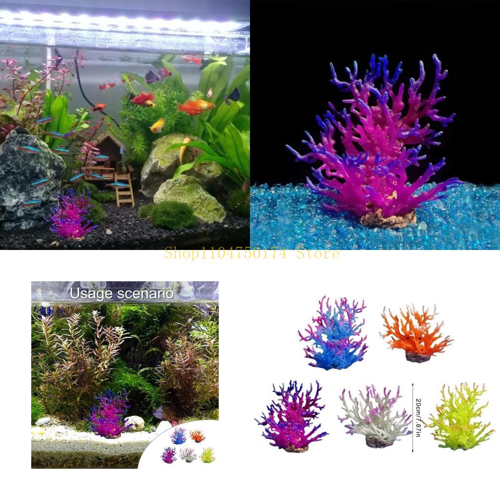 Aquarium Plants For Sale - Yapay Ağaç Dekoratif Bitki Renkli Ağaç