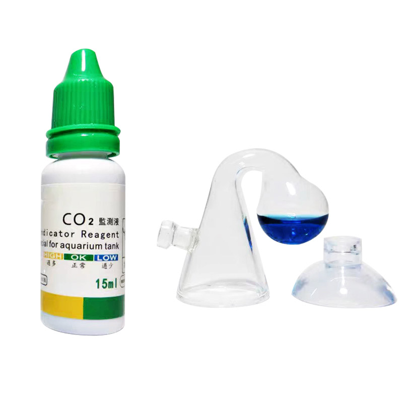 Glass Co2 Drop Checker - Akvaryum CO2 Göstergesi Çözümü Monitör Bitkiler