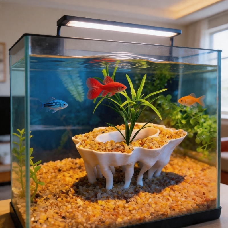 Aquarium Planted Soil - 3D baskılı ağaç kökleri şeklindeki akvaryum