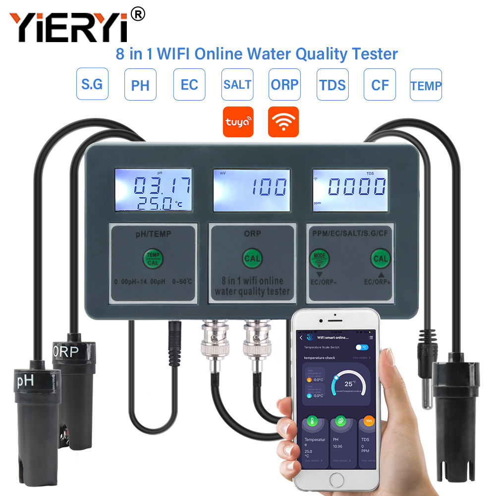 Planted Aquarium Test Kit - Yieryi WiFi Tuya Akıllı PH ORP