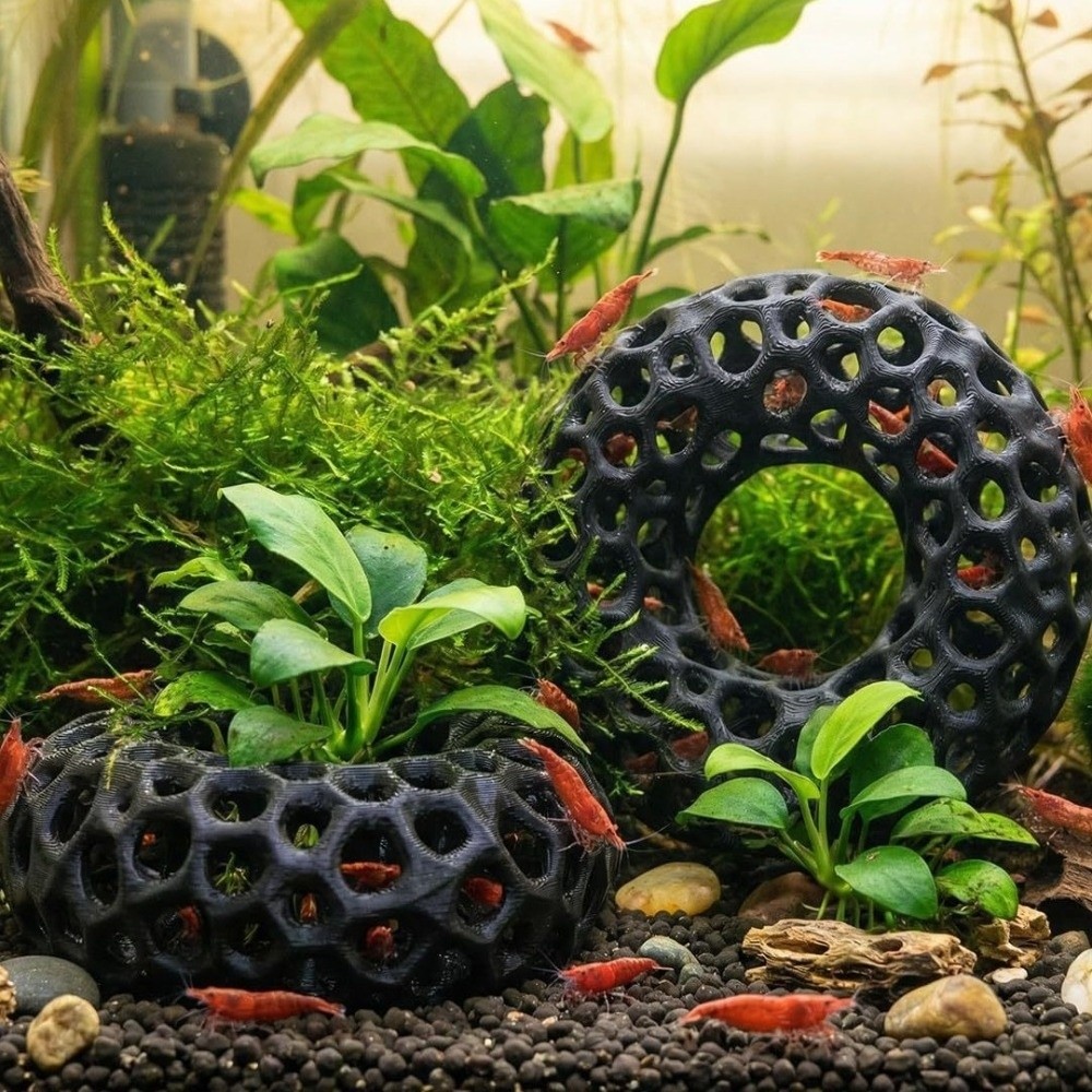Planted Aquarium Moss - 3D Baskılı Balık Karides Saklanma Mağarası