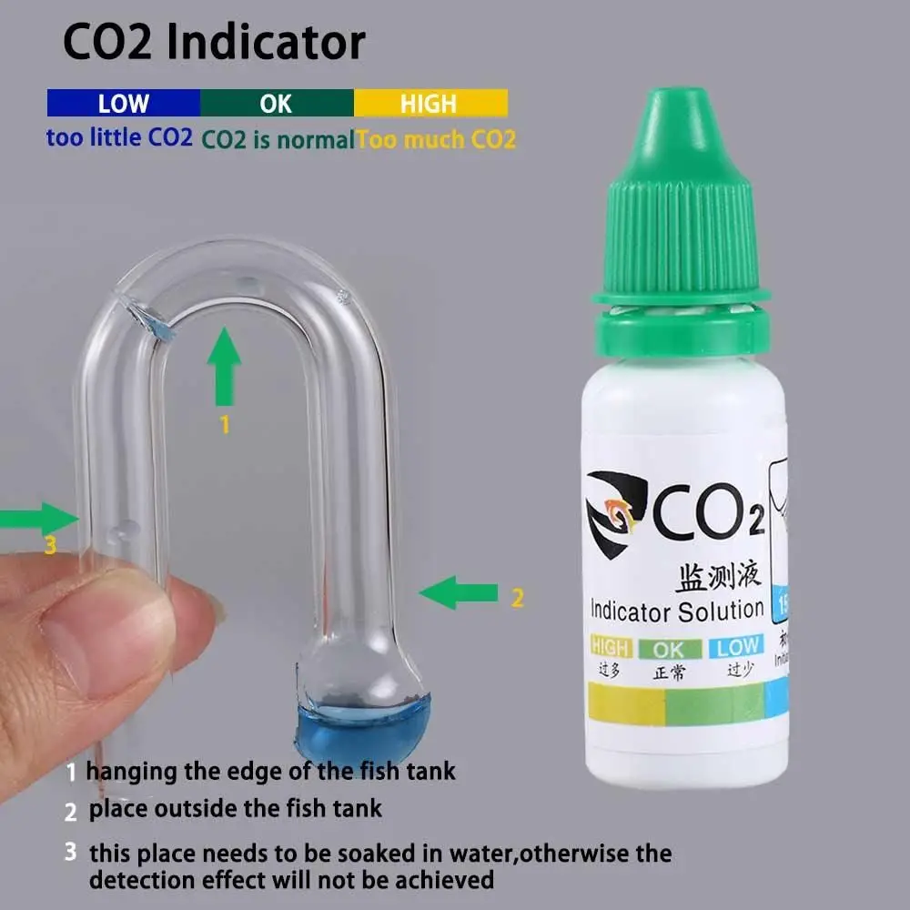 Su Bitkileri İçin Konsantrasyo - Glass Co2 Drop Checker incelemesi ve fiyatı