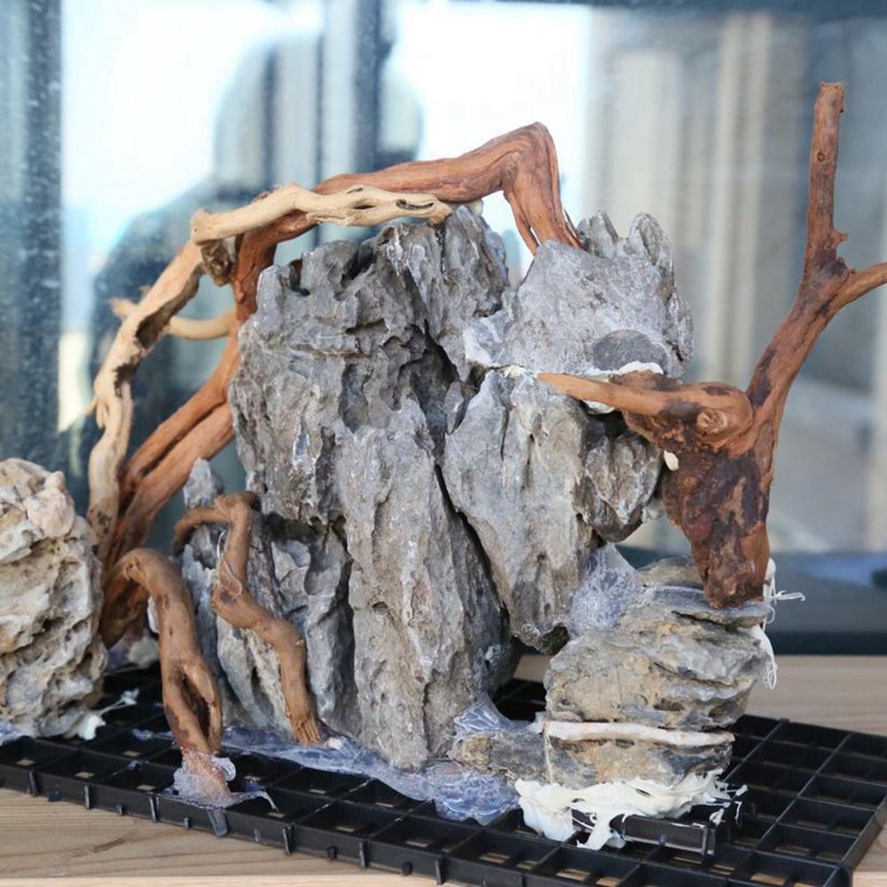 Ahşap N1N Sürüngen Tankı Arka  - Aquarium Planted Background incelemesi ve fiyatı