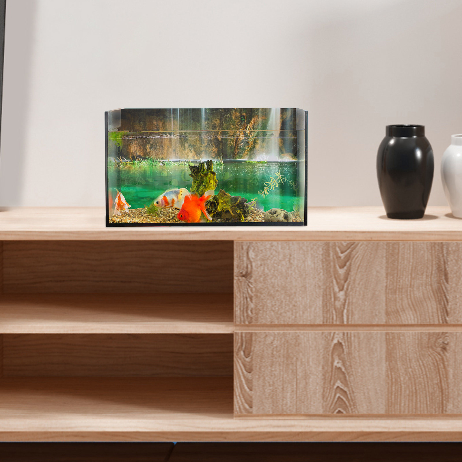 Balık Tankı Arka Plan Etiketi  - Aquarium Planted Background incelemesi ve fiyatı