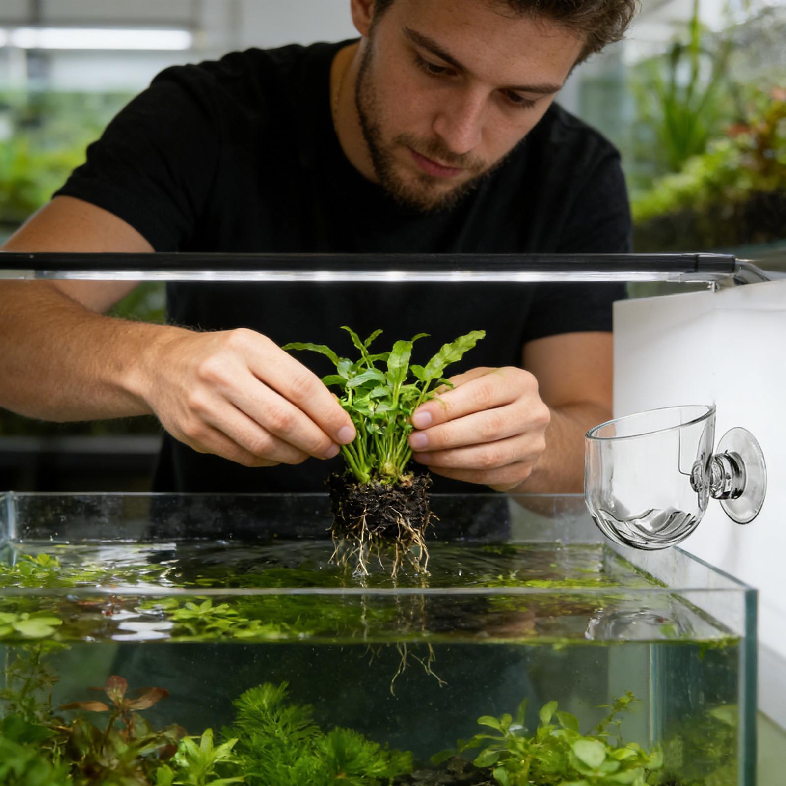 Akrilik Akvaryum Bitki Tutucu  - Aquarium Planted Background incelemesi ve fiyatı